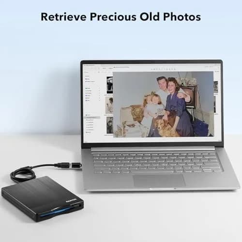RAAYOO 3.5 inch USB Floppy Disk Reader with USB-A/C | Reads Old Floppy Disks on Windows 11/10/7/XP thumbnail 6