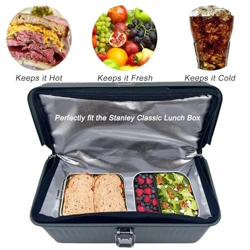 dtylean Insulated Bag for Stanley Classic Lunch Box 5.5qt (5.2L) | Waterproof Leakproof Cooler Bag thumbnail 6