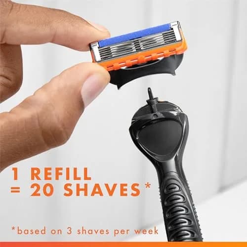 Gillette Fusion5 Power Razor Blade Refills for Men, 5-Blade Cartridges 6 Count | Precision Trimmer & Smooth Glide thumbnail 3