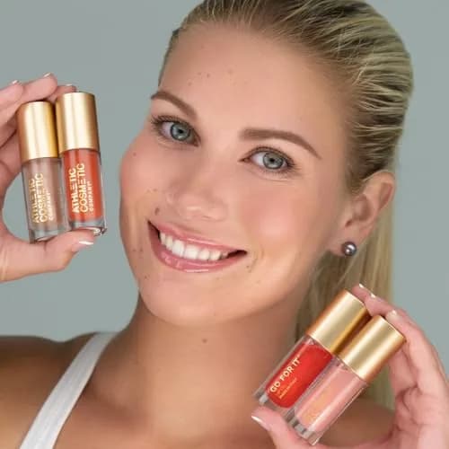 ATHLETIC COSMETIC Go For It Tinted Gelée Lip Oil 0.2 Fl Oz | Hydrating, Vegan, High Shine for Athletes thumbnail 4