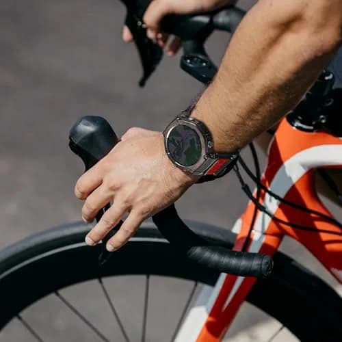 torbollo Sport Loop Watch Band for Amazfit T-Rex 3 Pro 48mm, Black/Red Nylon, M/L (7.09"-9") | Breathable & Adjustable thumbnail 3
