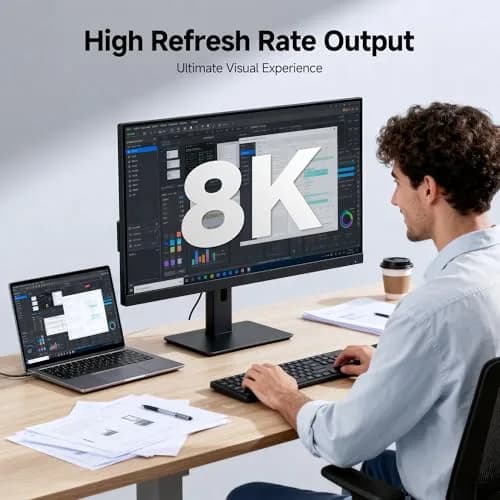 Cable Matters 80Gbps USB4 Cable, Thunderbolt 5/4 Compatible, 0.6m (2ft) | 8K@120Hz Video, 240W PD thumbnail 4