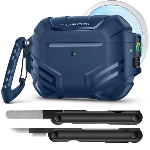 MOBOSI for AirPods Pro 3 Case, Fit for MagSafe, Blue | Military Grade Hard Shell, Wireless Charging Compatible thumbnail 1
