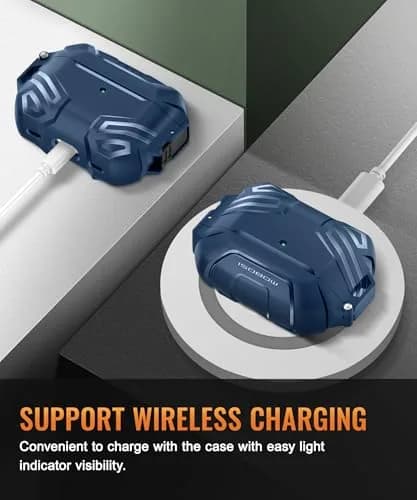 MOBOSI for AirPods Pro 3 Case, Fit for MagSafe, Blue | Military Grade Hard Shell, Wireless Charging Compatible thumbnail 6