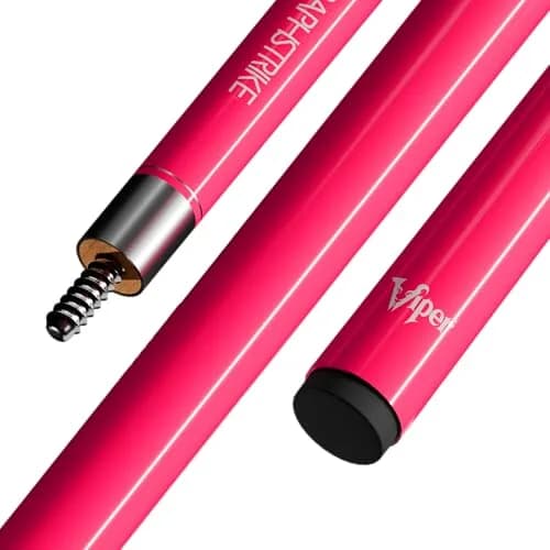 Viper by GLD Products Graphstrike 58" 2-Piece Pool Cue, Pink, 19 Oz | Fiberglass Graphite Composite for Damp Rooms thumbnail 1