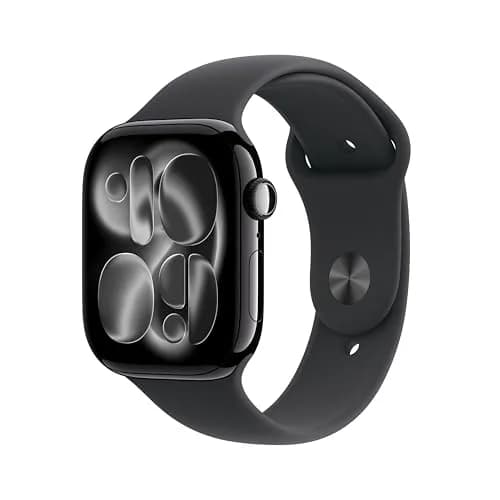 Apple Watch Series 11 [GPS 46mm] Jet Black Aluminum Case with Black Sport Band M/L | Advanced Health & Fitness Smartwatch thumbnail 1