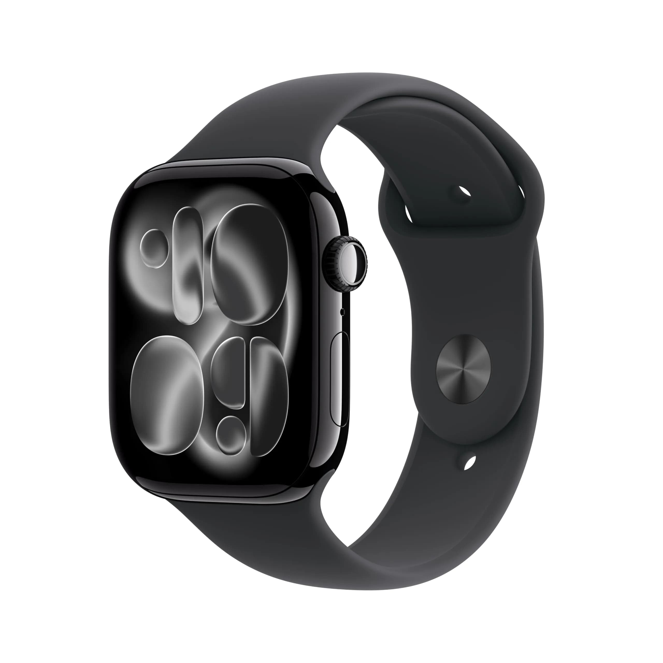 Apple Watch Series 11 Smartwatch with Silver Aluminum Case & Purple Fog Sport Band, 42mm GPS + Cellular | Health & Fitness Tracker — Jet Black Aluminum Case w/ Black Sport Band / 46mm case + Medium/Large band / GPS / Without AppleCare+