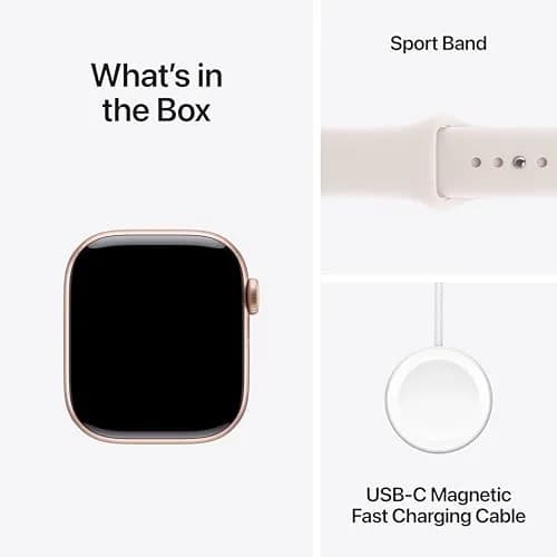 Apple Watch Series 11 GPS 46mm Rose Gold Aluminum Case with Light Blush Sport Band | Health & Fitness Tracking thumbnail 8