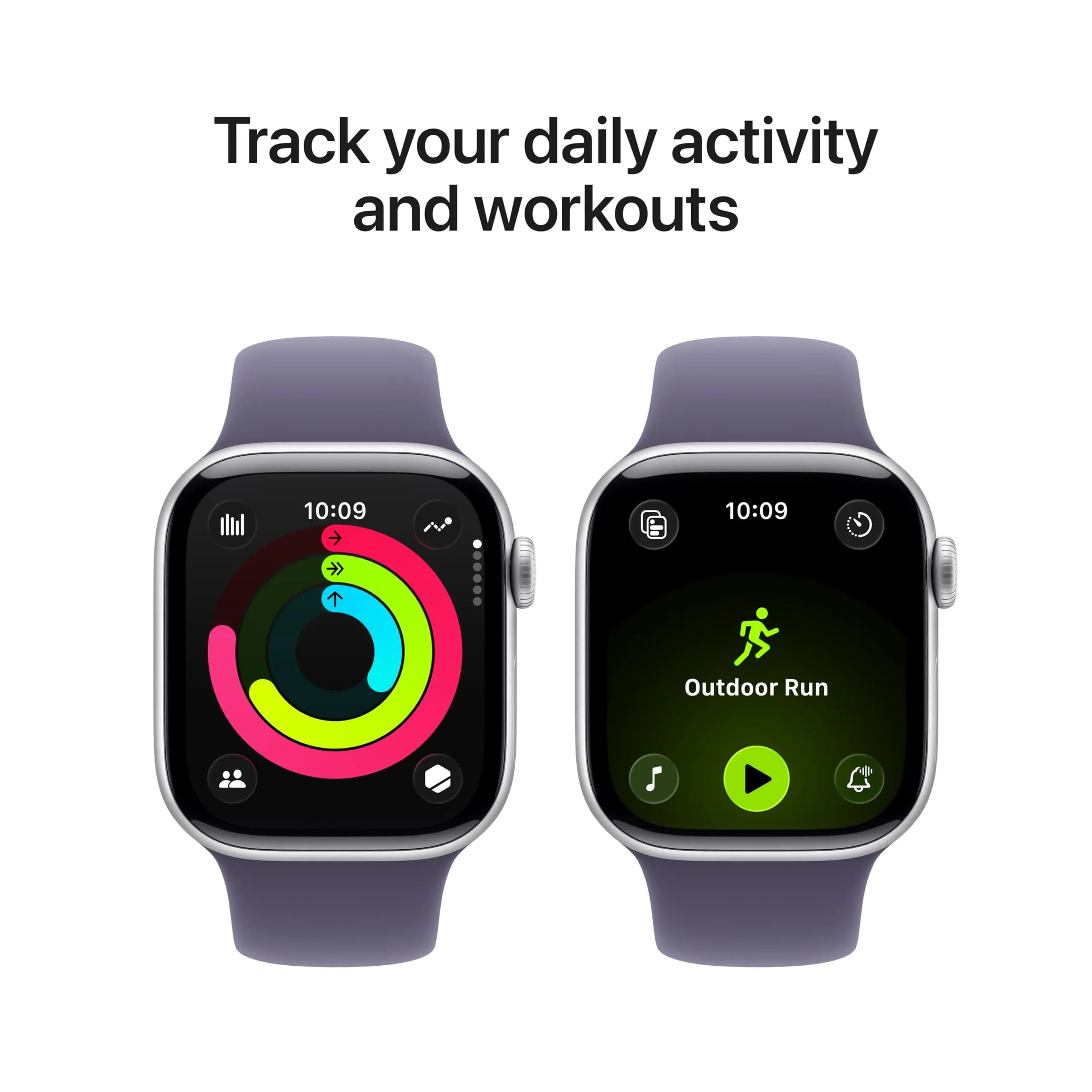 Apple Watch Series 11 Smartwatch with Silver Aluminum Case & Purple Fog Sport Band, 42mm GPS + Cellular | Health & Fitness Tracker thumbnail 2