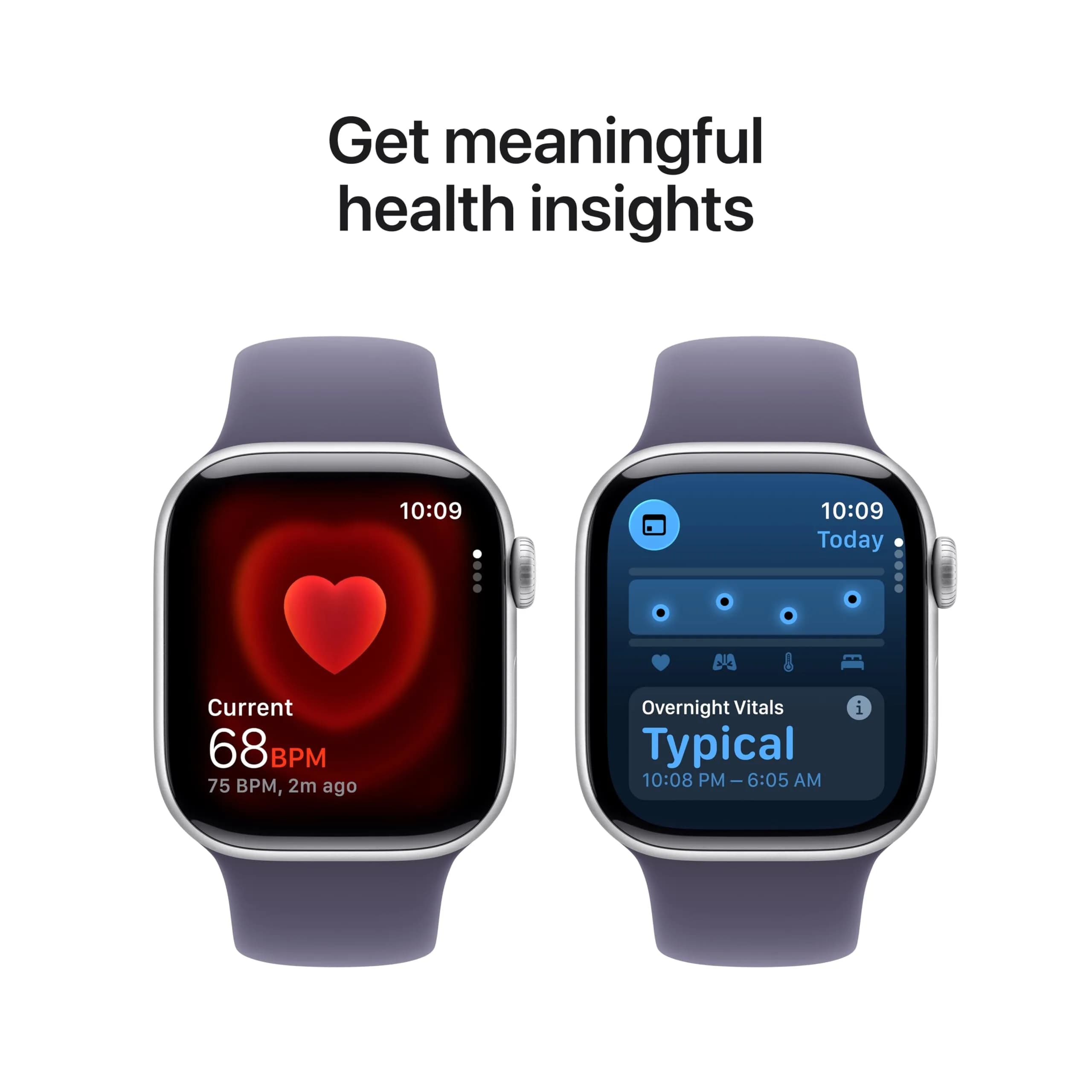 Apple Watch Series 11 Smartwatch with Silver Aluminum Case & Purple Fog Sport Band, 42mm GPS + Cellular | Health & Fitness Tracker thumbnail 3