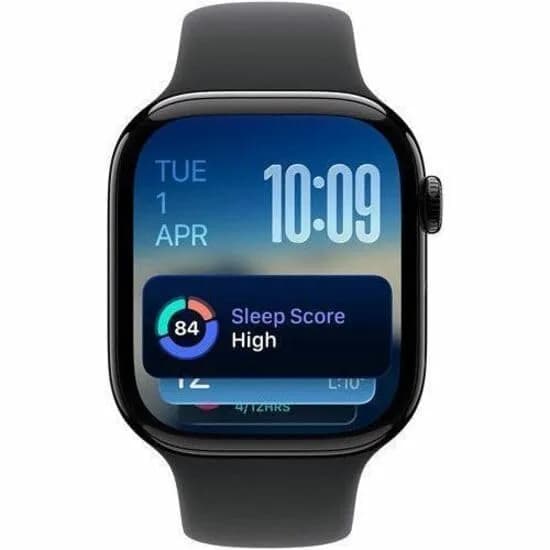 Apple Watch Series 11 GPS + Cellular 46mm Jet Black Aluminum Case with Black Sport Band | Health & Fitness Tracking thumbnail 5
