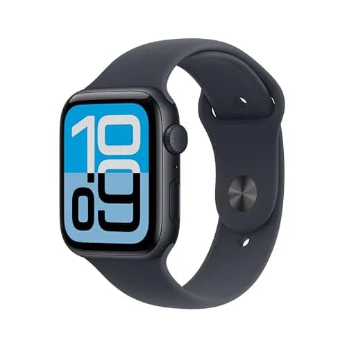 Apple Watch SE 3 (GPS) 44mm Midnight Aluminum Case with Midnight Sport Band M/L | Always-On Retina Display thumbnail 1