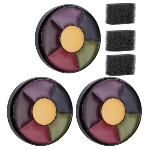 MEICOLY 3-Pack 6-Color Bruise Wheel SFX Makeup Kit | Realistic Trauma & Camo Face Body Paint thumbnail 1