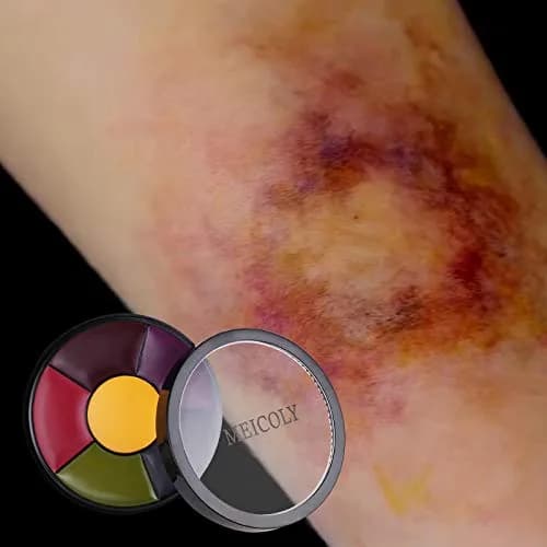 MEICOLY 3-Pack 6-Color Bruise Wheel SFX Makeup Kit | Realistic Trauma & Camo Face Body Paint thumbnail 2
