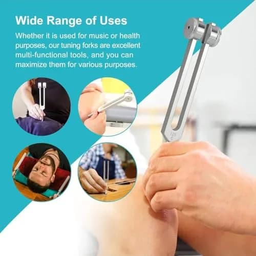 Bysameyee Professional Healing Tuning Fork Set 370g (0.82lb) | Sound Therapy, Meditation & Frequency Healing thumbnail 3