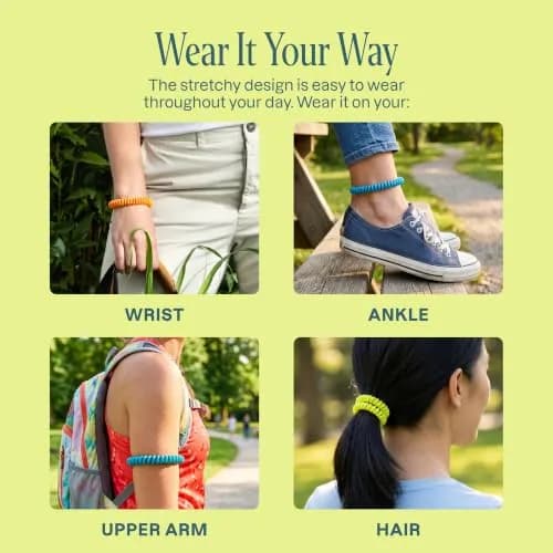 Cliganic 40 Pack Mosquito Repellent Bracelets — Natural DEET-Free Bands, Individually Wrapped thumbnail 4