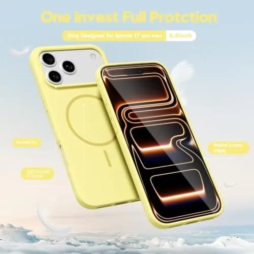 oakxco Silicone Mag Safe Phone Case for iPhone 17 Pro Max/ 18 Pro Max | Slim, Magnetic & Durable thumbnail 4