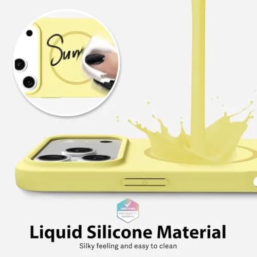 oakxco Silicone Mag Safe Phone Case for iPhone 17 Pro Max/ 18 Pro Max | Slim, Magnetic & Durable thumbnail 5