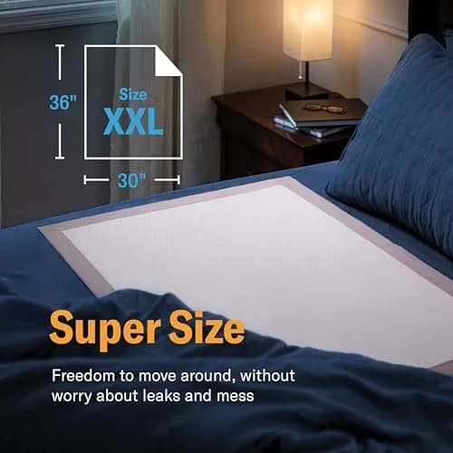 Curera Chucks Premium Disposable Underpads 30x36 (25-Pack) | Hospital-Trusted LeakLock Protection thumbnail 4