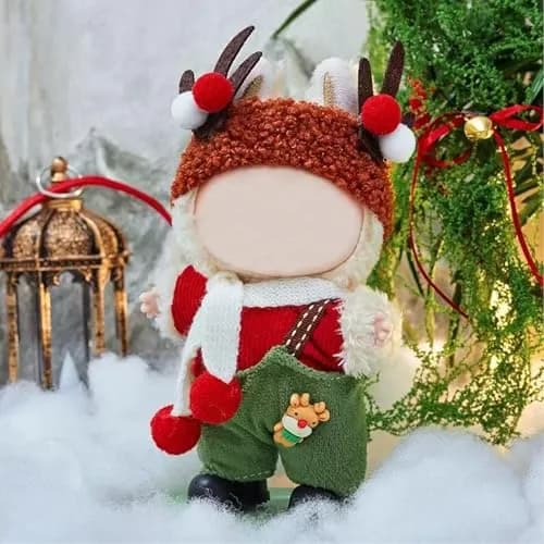 Eyancotoi 17cm Doll Christmas Clothes Set (Style 1) | Cotton Outfit Accessories for 17cm Dolls thumbnail 3
