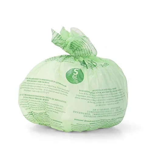 Brabantia Compostable Trash Bags Green 6L (1.6 Gallon) | Certified Compostable Material for Organic Waste thumbnail 7