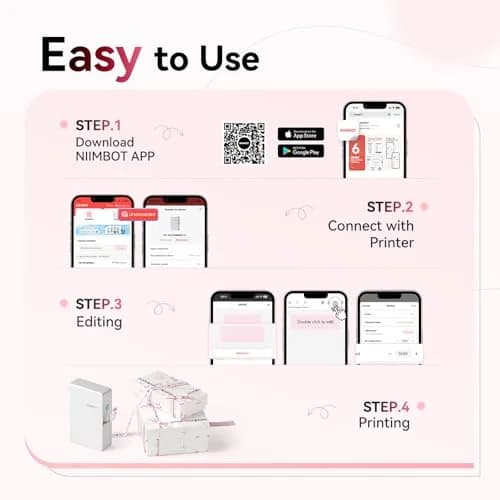 NIIMBOT N1 Bluetooth Thermal Transfer Label Printer White | Portable Label Maker Machine with Tape thumbnail 3