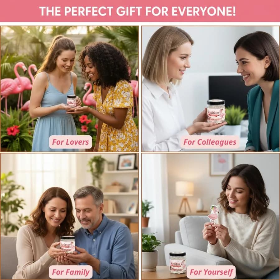 DEARMINE Positive Flamingo Jar | 60 Daily Affirmation Cards for Women & Friends thumbnail 4
