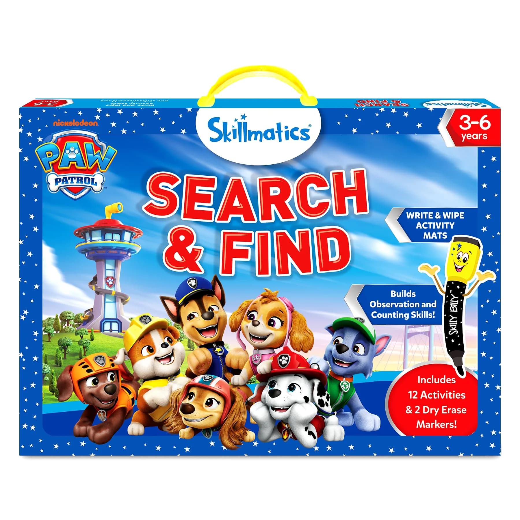 Skillmatics Search and Find PAW Patrol Edition Activity Mats | 6 Wipe-Clean Mats, 2 Markers, 1 Duster, 1 Certificate - main product image