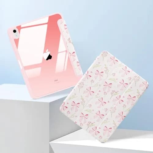MrARTIST for iPad A16/10th Gen Case with Pencil Holder, Bow Flowers | Durable & Stylish thumbnail 6