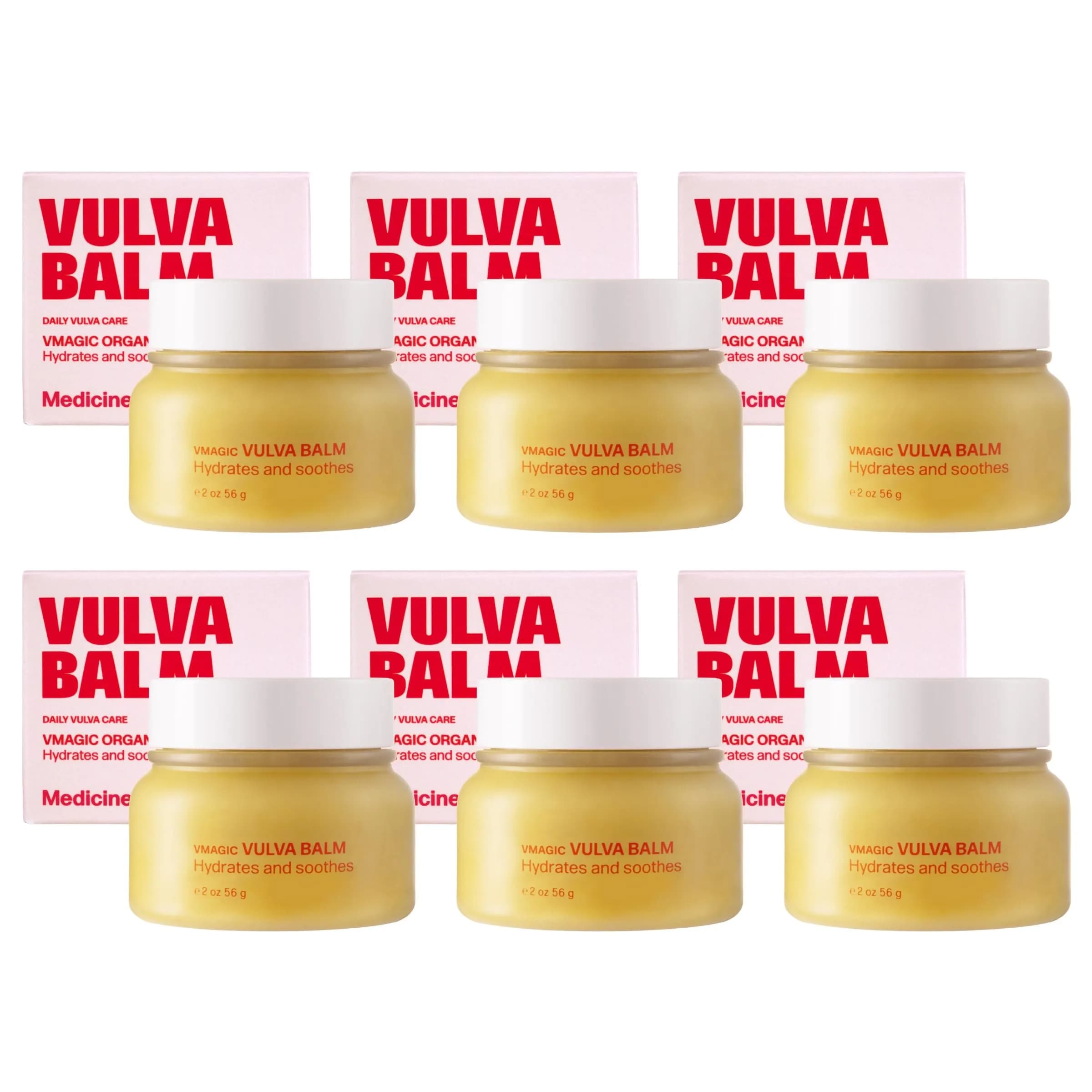 Medicine Mama's Apothecary Organic Vulva Balm 6 Pack | Intimate Skin Care for Women