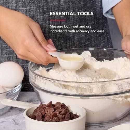 KitchenAid Measuring Cups and Spoon Set | 9-Piece Kitchen Utensil for Accurate Cooking & Baking (Porcelain, Plastic) thumbnail 4