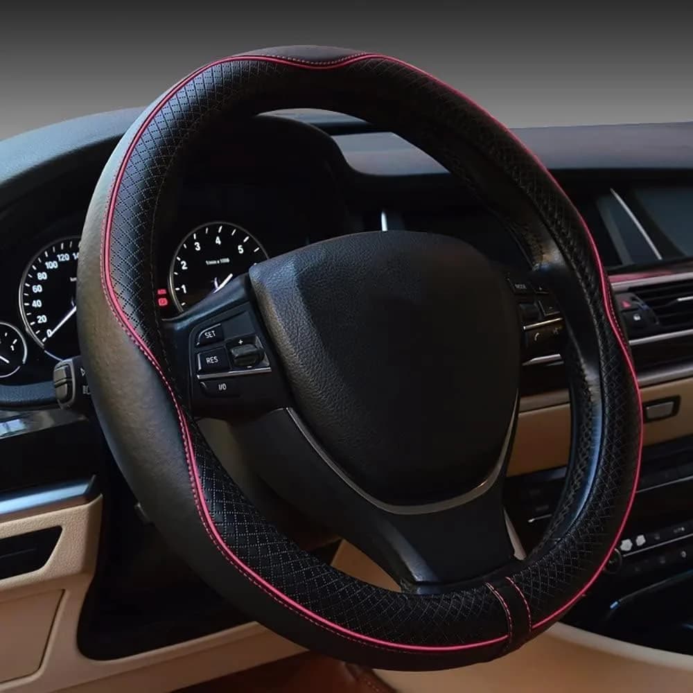 UNLRAE Steering Wheel Cover 14.5-15 Inch | Breathable Microfiber Leather, Anti-Slip, Suitable for SUVs