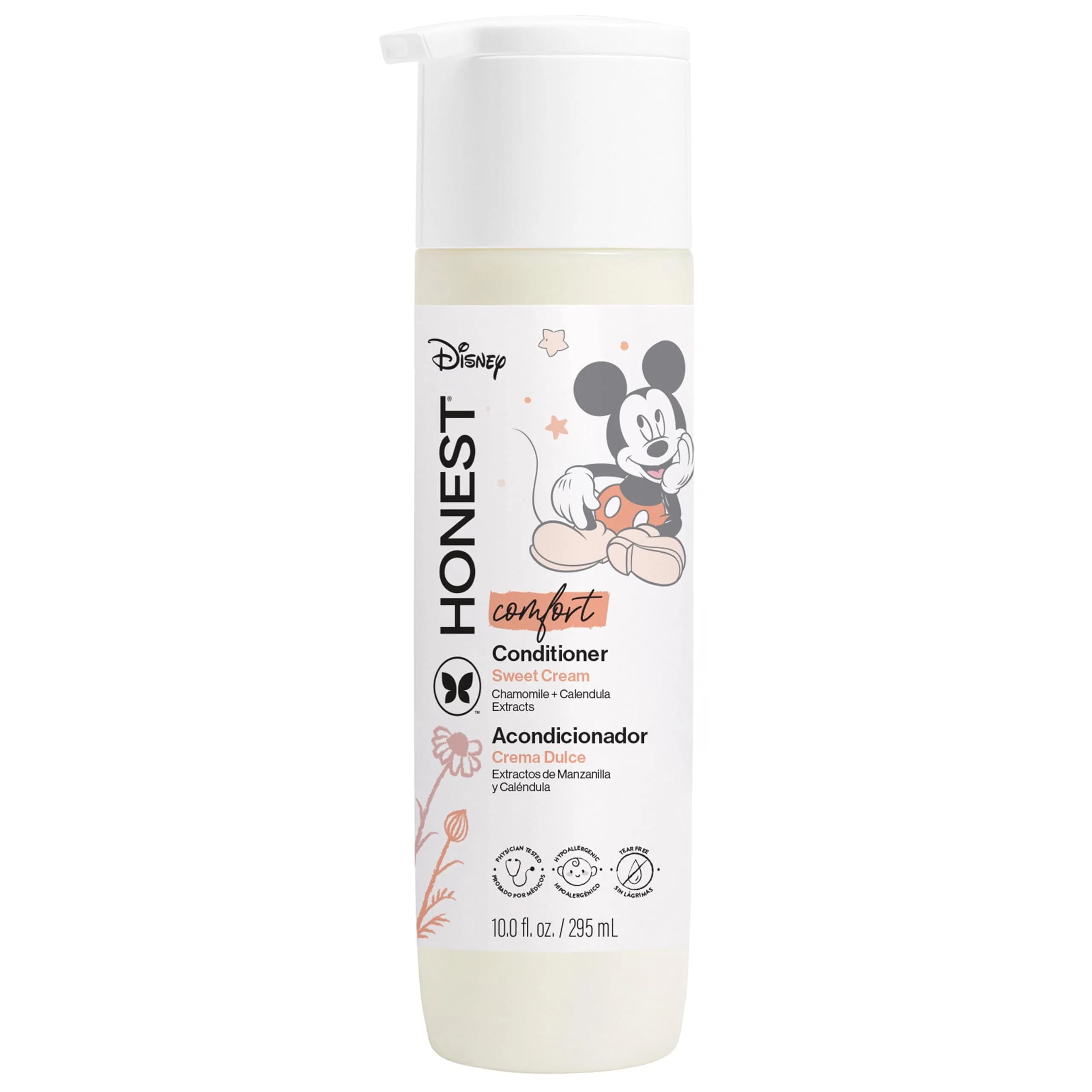The Honest Company Disney Mickey Mouse Comfort Sweet Cream Conditioner 295ml (10 Fl Oz) | Tear-Free Formula for All Hair Types - main product image