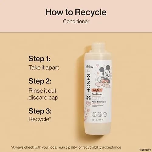The Honest Company Disney Mickey Mouse Comfort Sweet Cream Conditioner 295ml (10 Fl Oz) | Tear-Free Formula for All Hair Types thumbnail 9
