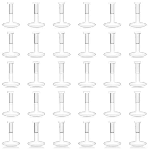 Lcolyoli 30PCS Clear Nose Studs Retainers 18G 6mm | Invisible Nose Pin for Work thumbnail 1