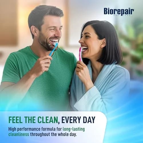 Biorepair Clean & Protect Hydroxyapatite Toothpaste 96g (3.39 Oz) | Fluoride-Free Enamel Care thumbnail 6