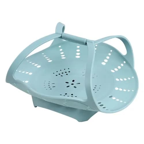 Vbvbip Collapsible Silicone Steamer Basket Small Size | Foldable Microwave Safe Kitchen Essential thumbnail 1