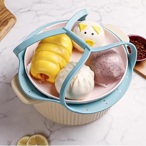 Vbvbip Collapsible Silicone Steamer Basket Small Size | Foldable Microwave Safe Kitchen Essential thumbnail 8