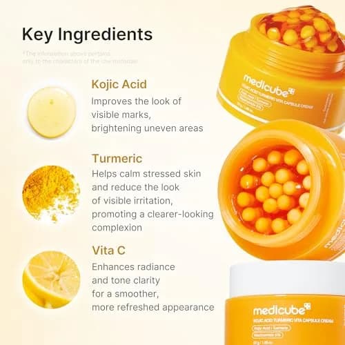 medicube Capsule Cream with Kojic Acid & Turmeric 53g (1.86 Oz) | Glow Hydration & Radiance thumbnail 3