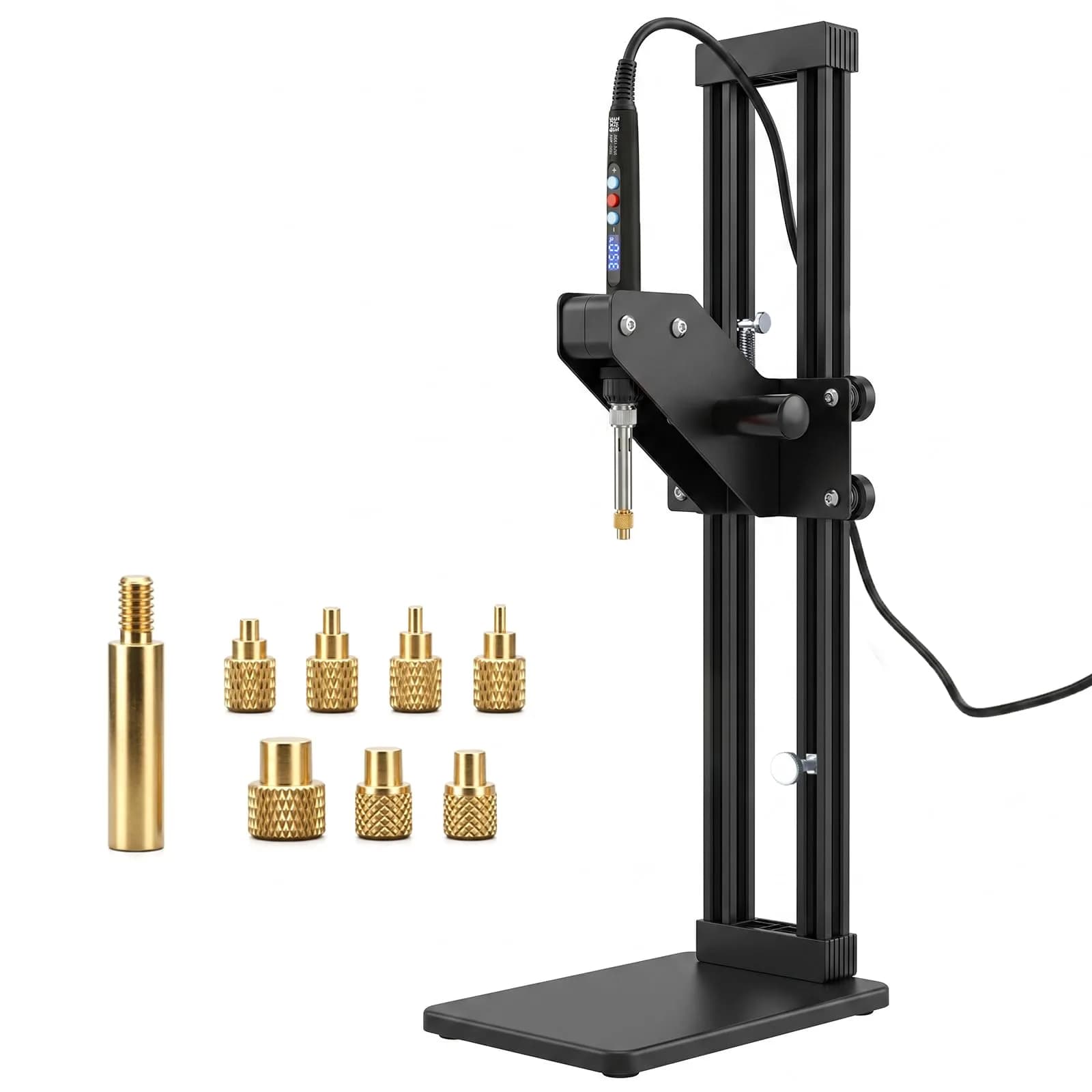 3DZWMAN Vertical Heat Set Insert Tool with 110V/220V Soldering Iron | M2-M8 Brass Inserts for 3D Printing — ZW12XL