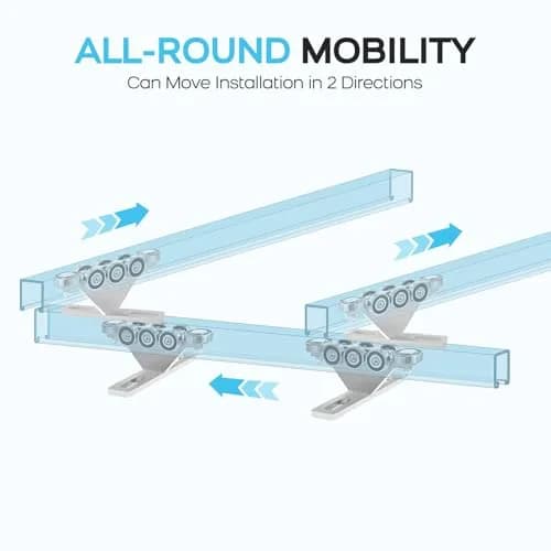 LookFox 6+2 Wheel Hoist Trolley,Anti-Lock&Anti-Fall, 4pack Unistrut Trolley | Heavy-Duty Material Handling thumbnail 6