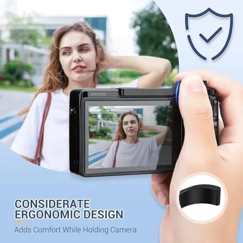 JJC Metal Thumb Up Grip for Ricoh GR IV GR4 HDF Monochrome Digital Camera | Secure Hot Shoe Mount for Steady Shooting thumbnail 3