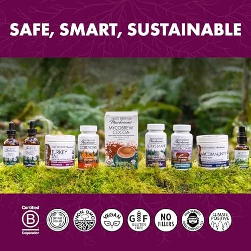 Host Defense Turkey Tail Capsules 240 Count (120 Ct Each) | Immune & Digestive Support thumbnail 7