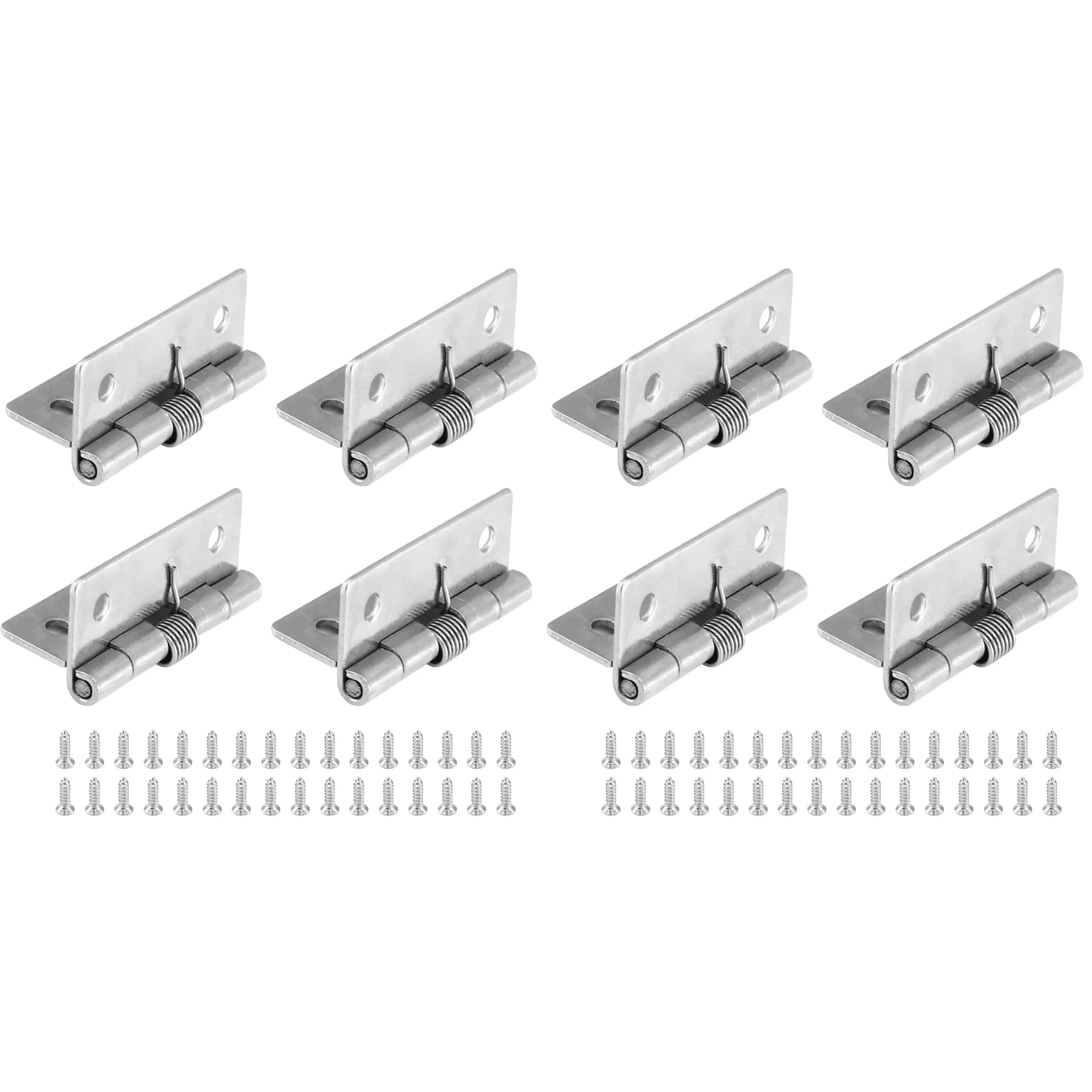 Luomorgo Spring Loaded Hinges, 2 Inch, 4 Pcs | Stainless Steel Self Closing Cabinet Hinges — 2 in