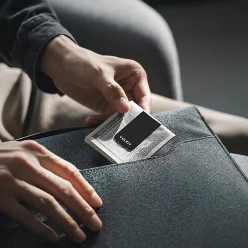 VULKIT Stainless Steel Money Clip Cash Holder with Double Clip Design | Slim & Lightweight thumbnail 5