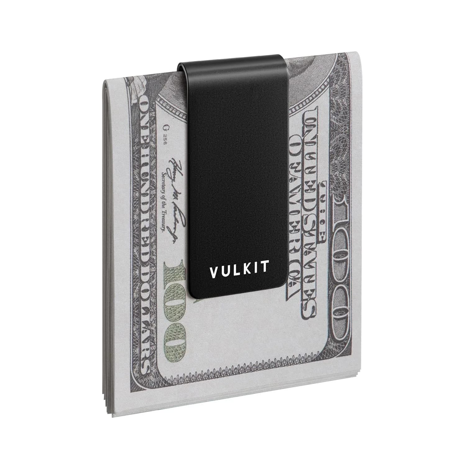 VULKIT Stainless Steel Money Clip Cash Holder with Double Clip Design | Slim & Lightweight - main product image