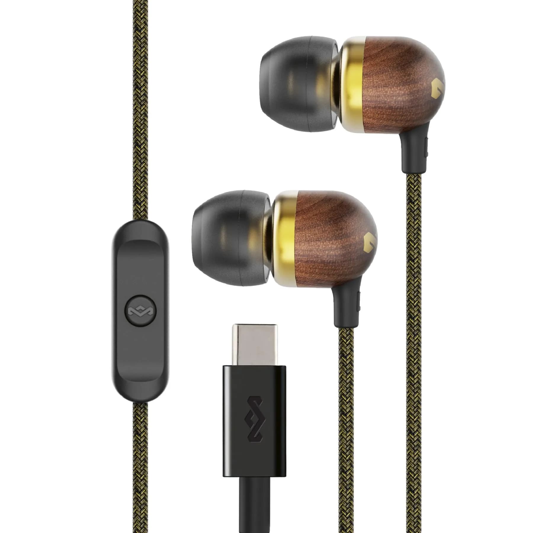House of Marley Smile Jamaica USB-C Wired Earbuds with Microphone, 9.2mm Driver | Plug-and-Play Audio for Modern Devices - main product image