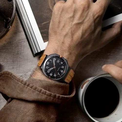 Tlselt Leather Band for Samsung Galaxy Watch Ultra 2/Ultra 47mm | Vintage Rugged Style, All-Day Comfort, Gift-Ready thumbnail 8