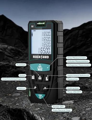 RockSeed Laser Measure 328Ft Deep Blue | High Accuracy & Portable Laser Distance Meter thumbnail 5