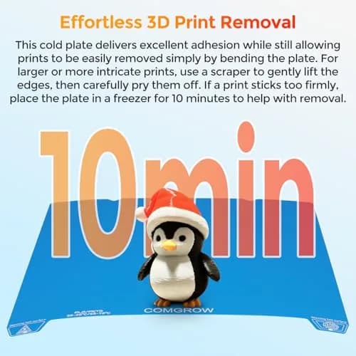 Comgrow ArcticGrip Aurora Build Plate 235x235mm (9.25x9.25 in) for Ender 3 Series | Superior First-Layer Adhesion thumbnail 2